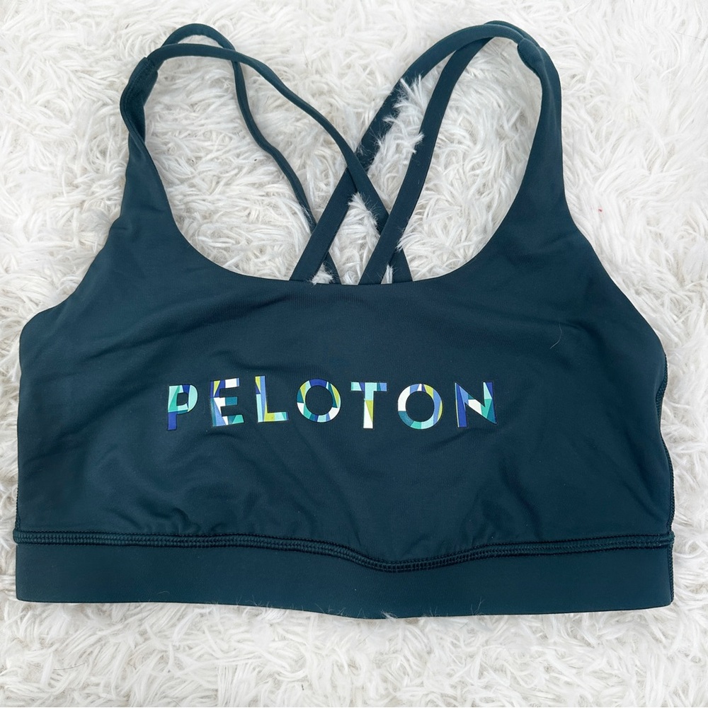 Lululemon x Peloton Dark Green Energy Sports Bra 6